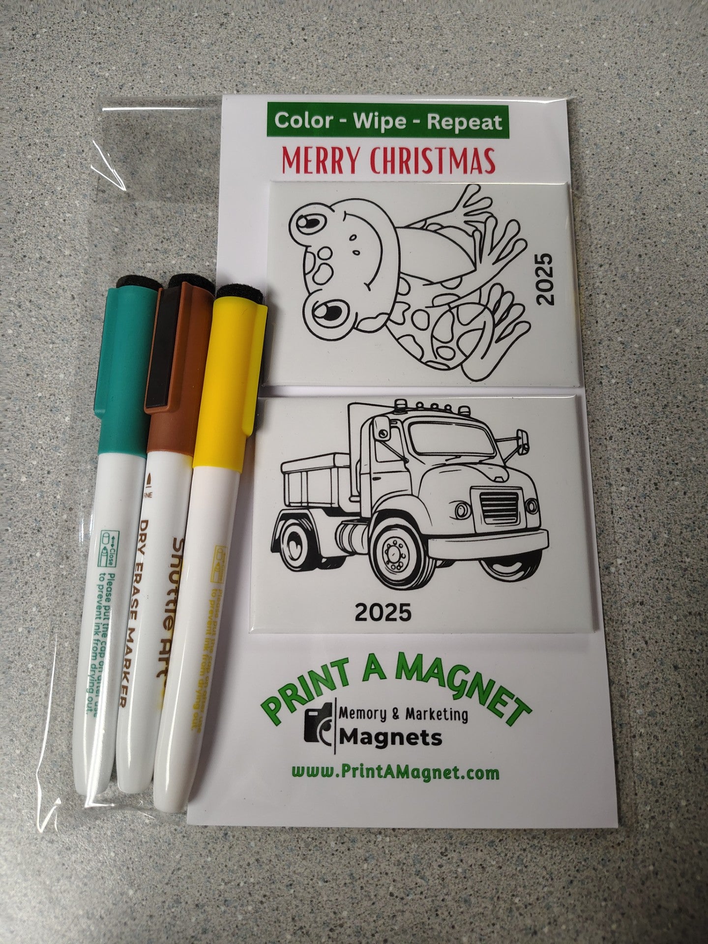 Dry Erase Coloring Magnets