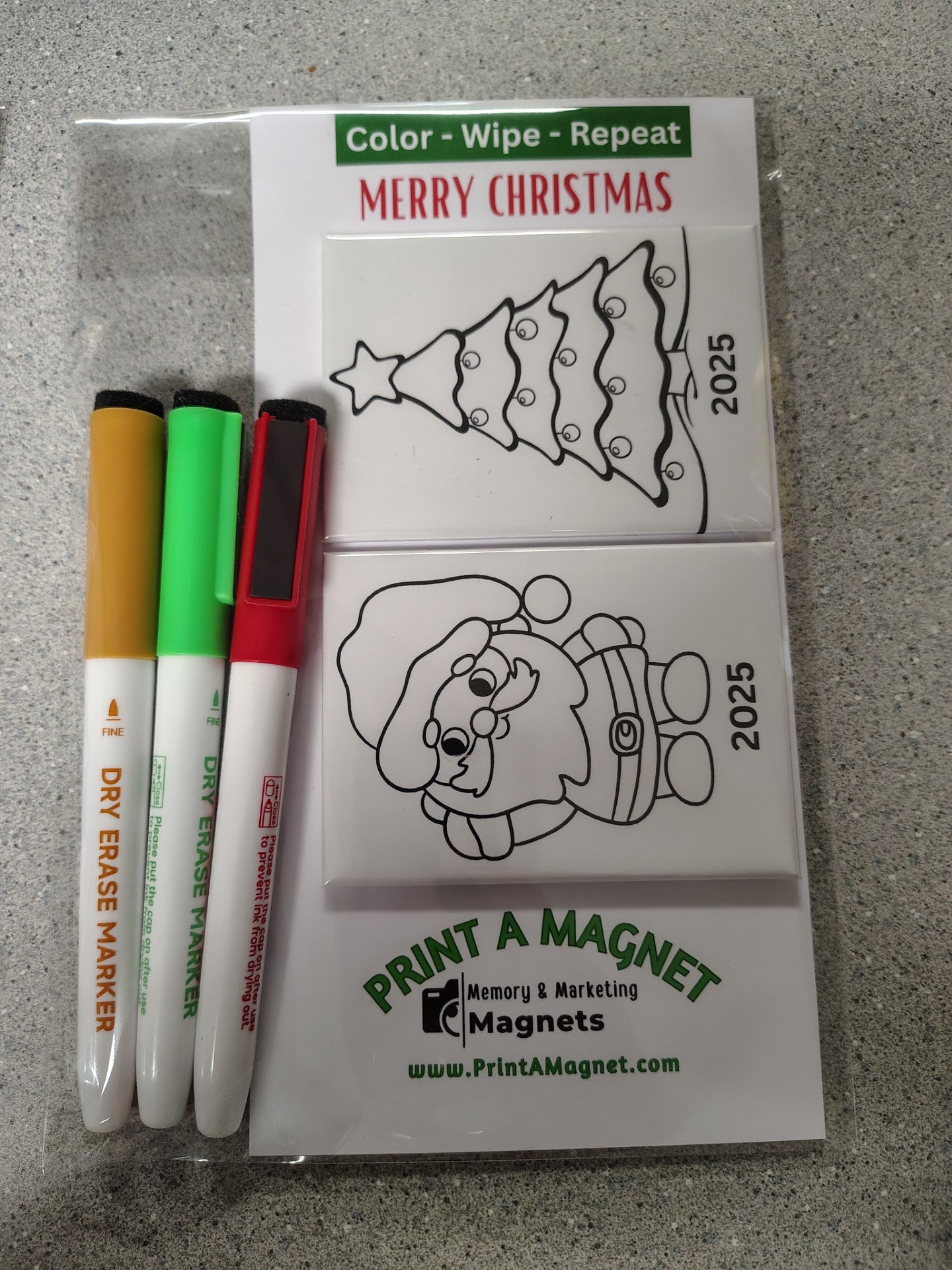 Dry Erase Coloring Magnets